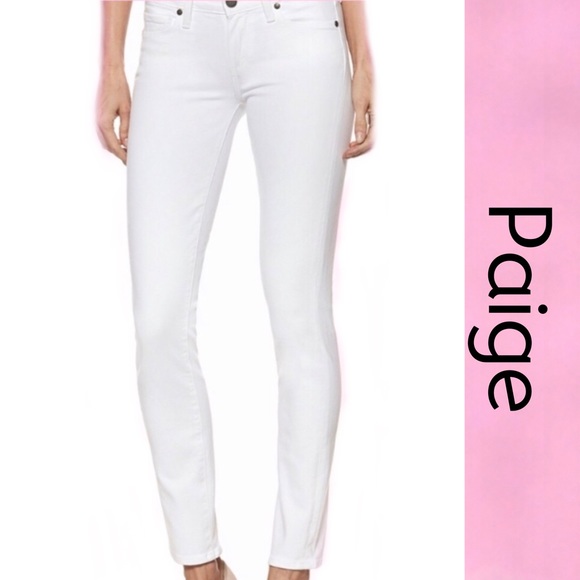 PAIGE Jeans Paige Hollywood Hills White Stretch Jeans 27 Poshmark